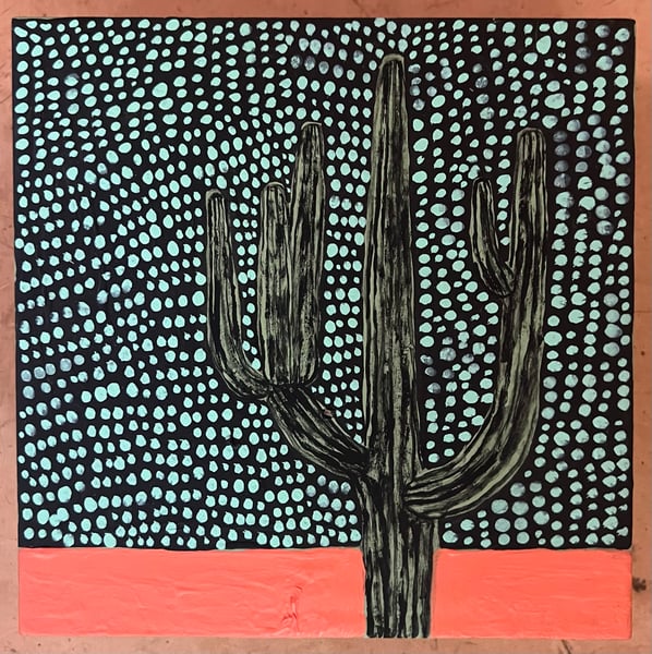 Image of Saguaro with Stars