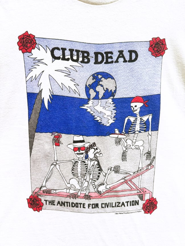 Grateful Dead 1984 Club Dead Longsleeve Lot Shirt - Size L