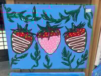 Image 1 of 11x14 chocolate covered strawberries 