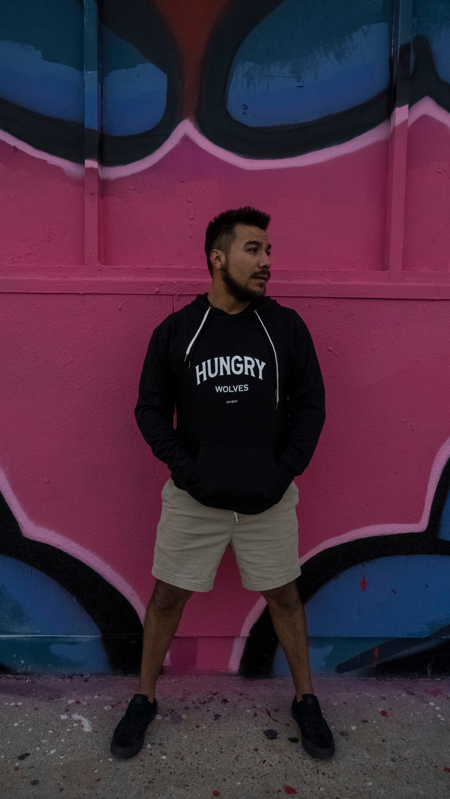 Image of Hungry Wolves Hoodie (Black)