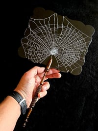 Image 6 of Victorian 1800s Face Screen guard - preserved webs 2