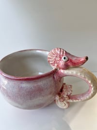 Image 2 of Pink Seahorse Mug- Elizabeth Paxson