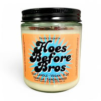 Image 1 of Hoes Before Bros Candle