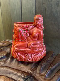 Image 2 of AT RANDOM Milwaukee DOROTHY 15 oz Tiki Cocktail Mug Fiesta Orange