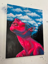 Image 2 of “TRANSCENDENT VOID” ORIGINAL PAINTING BY NIKITA ROSALIND 22”x28”