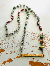 Image 2 of Drink The Wild Air Variscite And Garnet Necklace