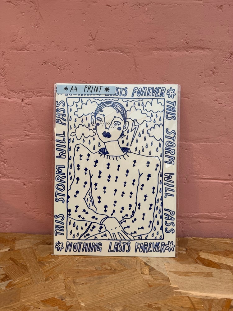 NOTHING LASTS FOREVER - BLUE | beeillustrates
