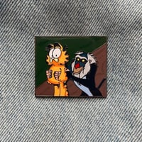 Image 3 of Circle Of Lasagne, Hard Enamel Pin 