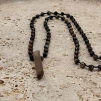 Image 1 of Turritella Smoky Quartz Necklace