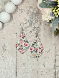 Image 4 of Diamond Rose Earrings