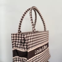 Image 2 of CUSTOM TOTE BAG - HOUNDSTOOTH