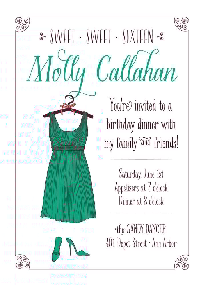 Emerald Green Sweet Sixteen