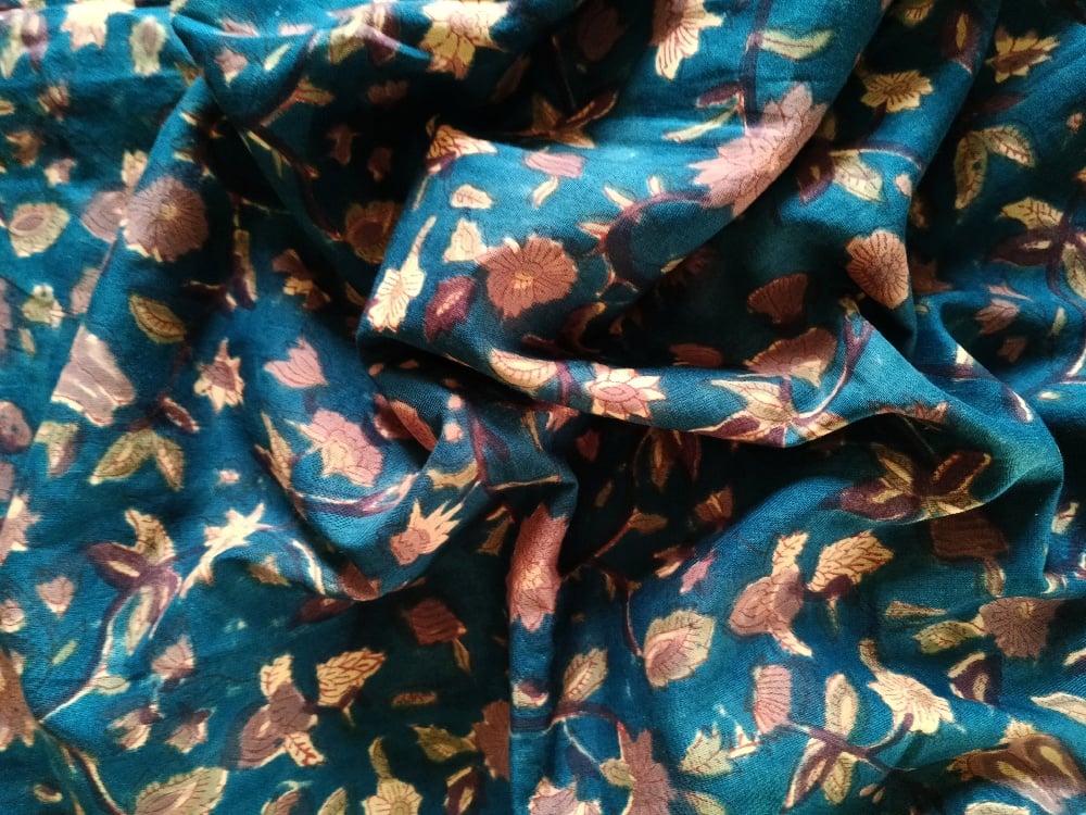 Image of Namasté fabric bleu nuit*