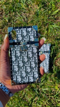 Image 1 of Black Designer Purse iPhone Case 