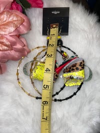 Image 3 of Large hoop golden cheetah 
