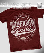 Image of Tomorrow Never Knows - Logo Burgundy/dark red