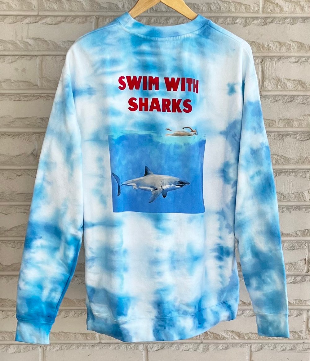 Jaws Tie Dye Crew