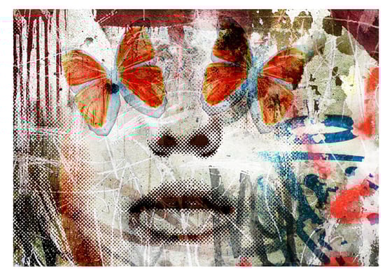 Image of "Butterfly Eyes" OPEN EDT PRINT - FREE WORLDWIDE SHIPPING!!!