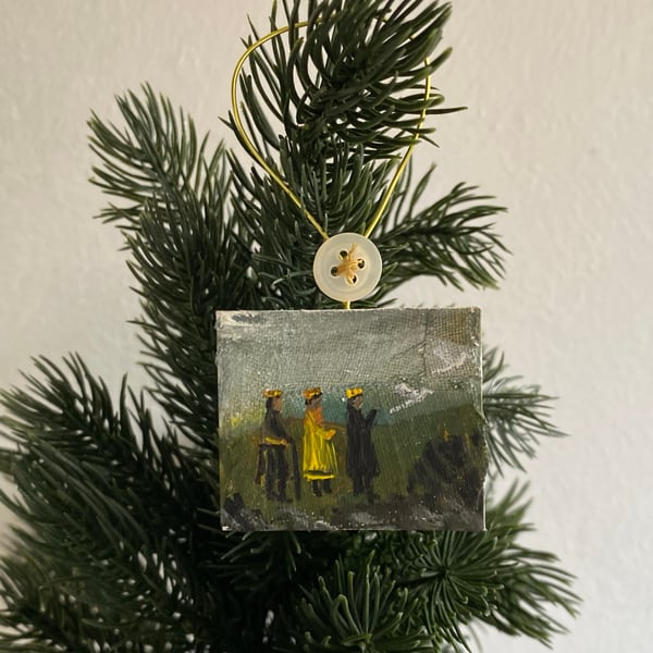 Image of Magi in a landscape - miniature painting 