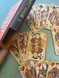 Image 2 of Tres Vieux Jeu de 32 Cartes I.B.F. Bordeaux, dans sa Boite Publicitaire en bois, Martini