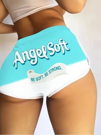 Image 9 of Letter Print Yoga Shorts 