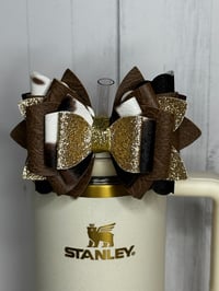 Image 14 of Western Cowprint Tumbler Accessories Set for Stanley with Bow, Bracelet, Bauble & Boot