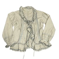 Image 1 of Pink House green checkered top