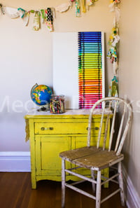 Image 1 of Rainbow Crayons Canvas