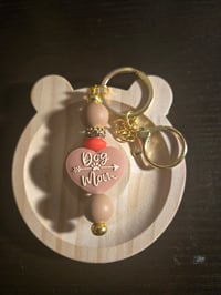 Dog Mom Tan  Keychain