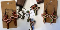 Image 5 of Worm crosses (wall art, pendants, earrings, pins)
