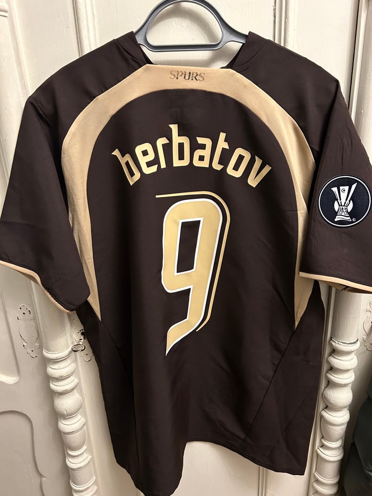 Image of PRE ORDER: Tottenham Hotspur "BERBATOV 9" 2006/07 Third Shirt + UEFA patch (M)