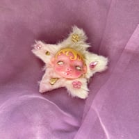 Image 1 of 2way hair clip and brooch - yellow x pink