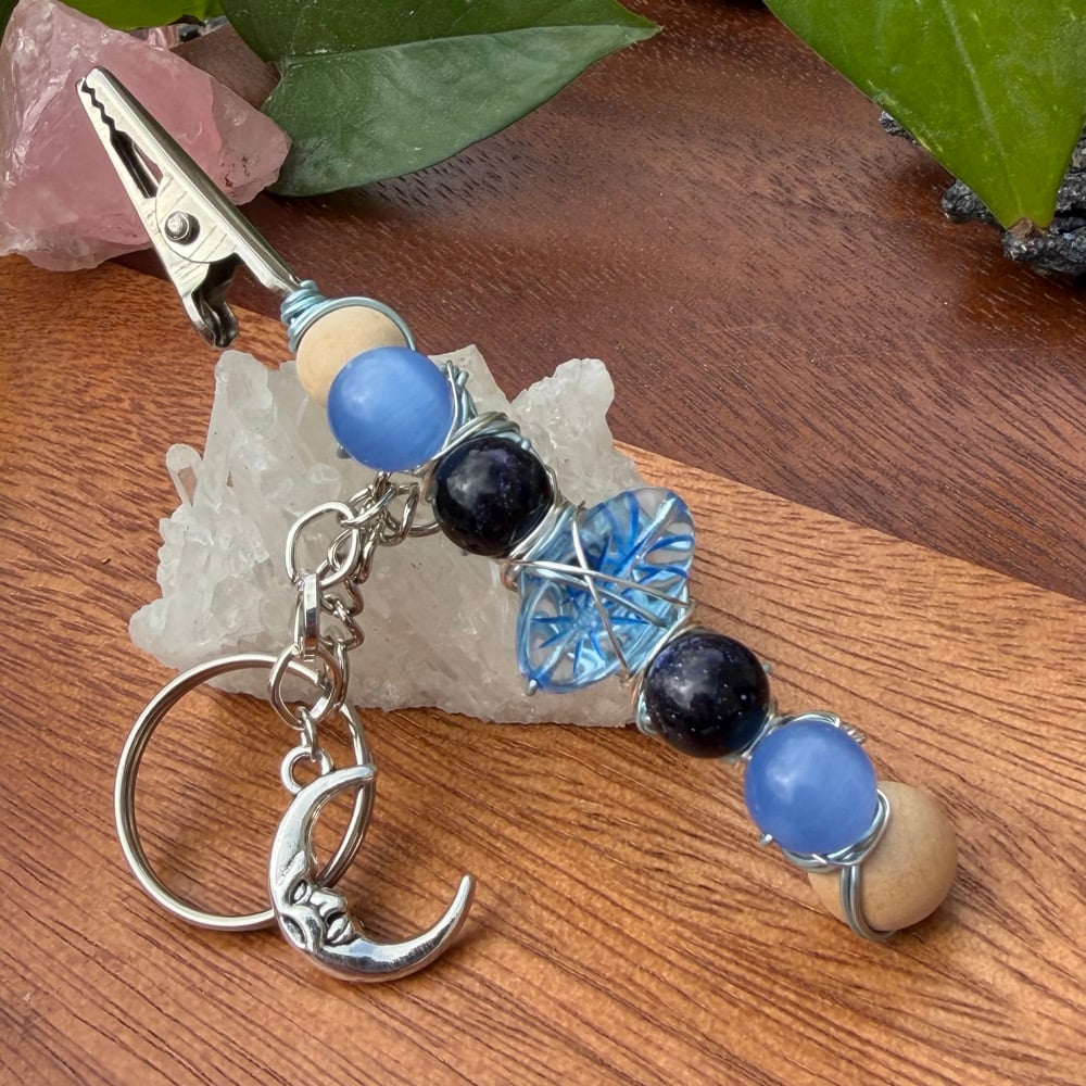 Image of moonlight clip keychain