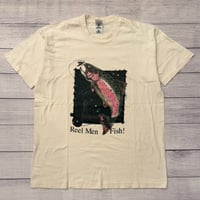 Image 1 of Vintage Reel Men Fish Trout Tee - XL