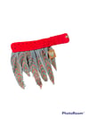 Indian Feather Denim Choker 