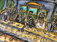 Image 3 of 🆕 GRiSeLDa🦂 'LaST SuPPeR' PRiNT 🎨 OPeN EDiTiON🖼️