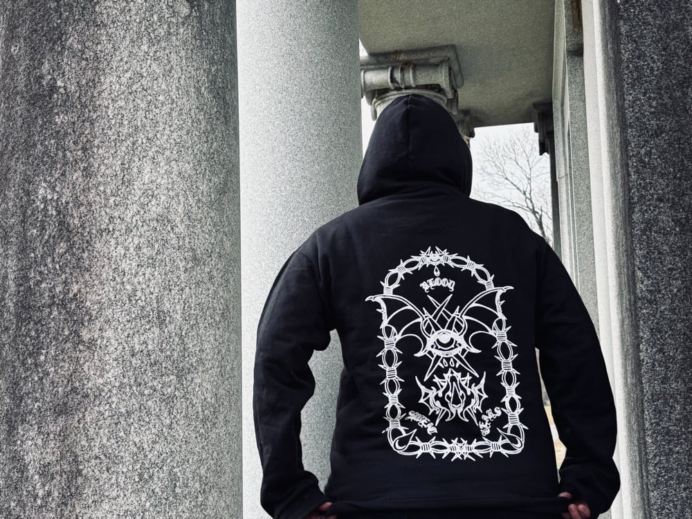 Image of 𝔅𝔞𝔯𝔟𝔢𝔡 𝔚𝔦𝔯𝔢 𝔖𝔦𝔢𝔤𝔢 (hoodie)