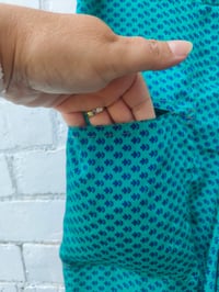 Image 3 of Sula slouch maxi skirt -turquoise and red