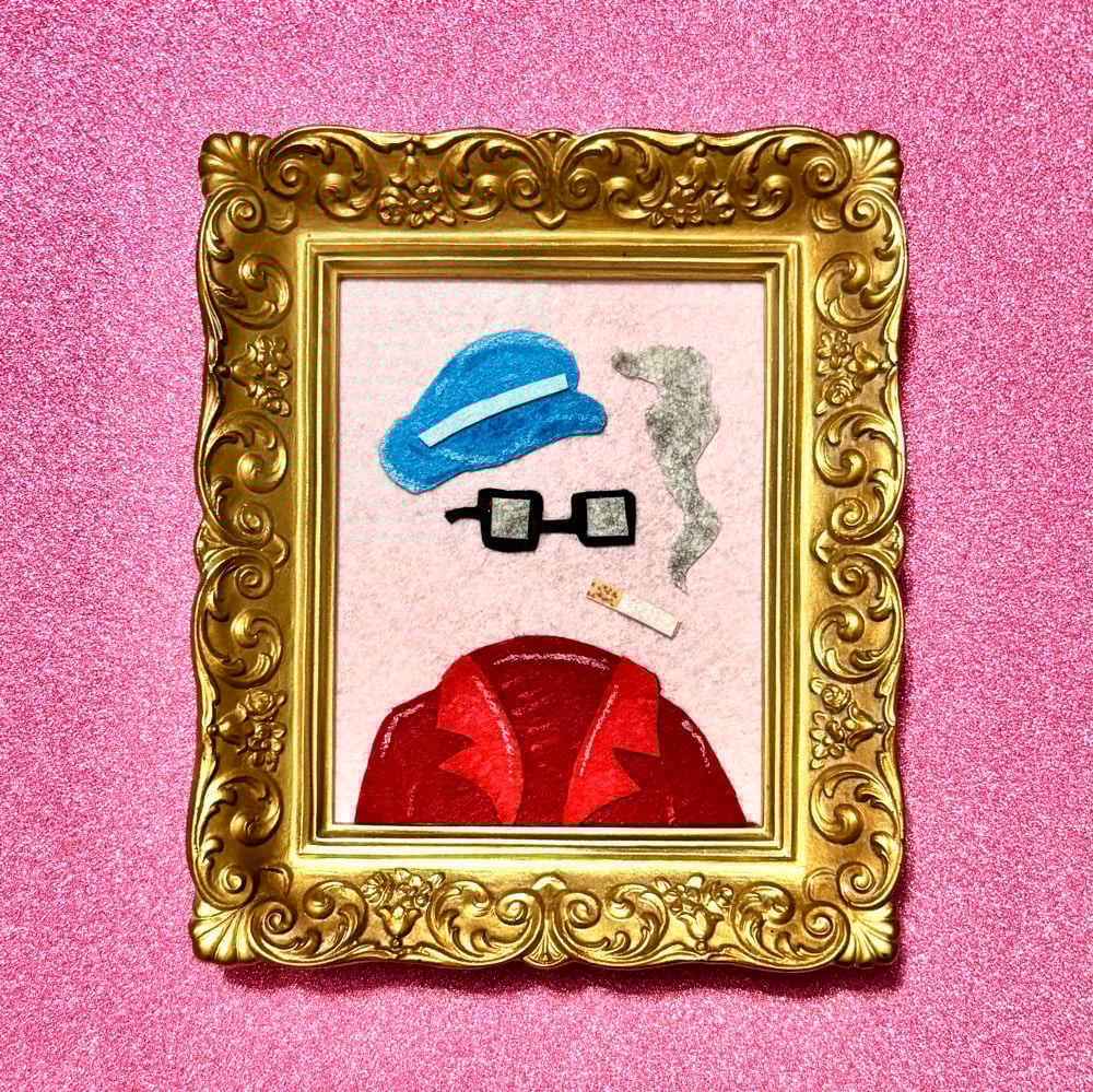 Image of “Invisible Man” Felt Art Piece