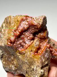 Image 2 of Red Botryoidal Chalcedony Specimen Peru #2455
