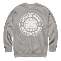 Image 5 of Goalie Mom Support Club Front Logo Crewneck (Dark Colors)