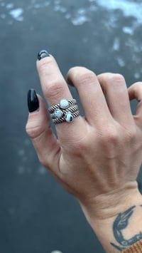 White buffalo stripe rings