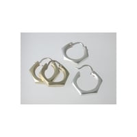 Image 5 of nut hoops ~silver or brass ~sm or lg