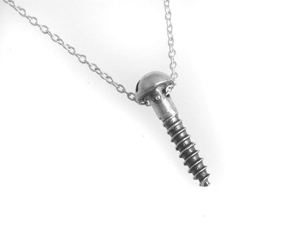 Image of screw necklace