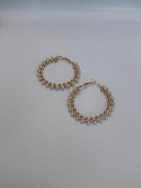 Image 5 of Pearl Hoops 