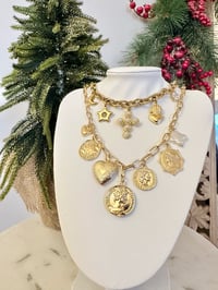 Image 3 of Gold Cross Charm Necklace
