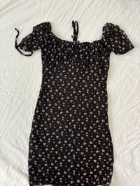 Image 3 of Black floral dress // 38