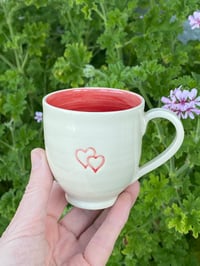 Image 2 of Love hearts small mug