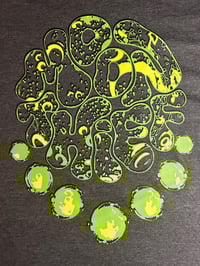 Image 4 of Moon Thief Tee v2 - Green/Yellow/Grey