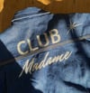 Chemise Vintage Bleue Club Madame Pailletée Argent